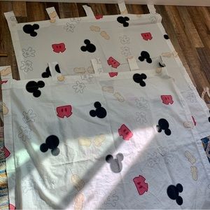 2 Mickie Mouse Disney curtain panels